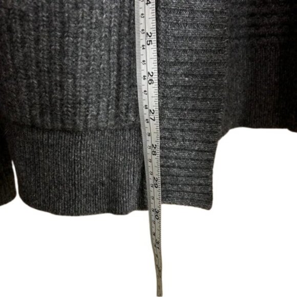 All Saints heavy knit open front cardigan grey women's size M - Picture 10 of 10